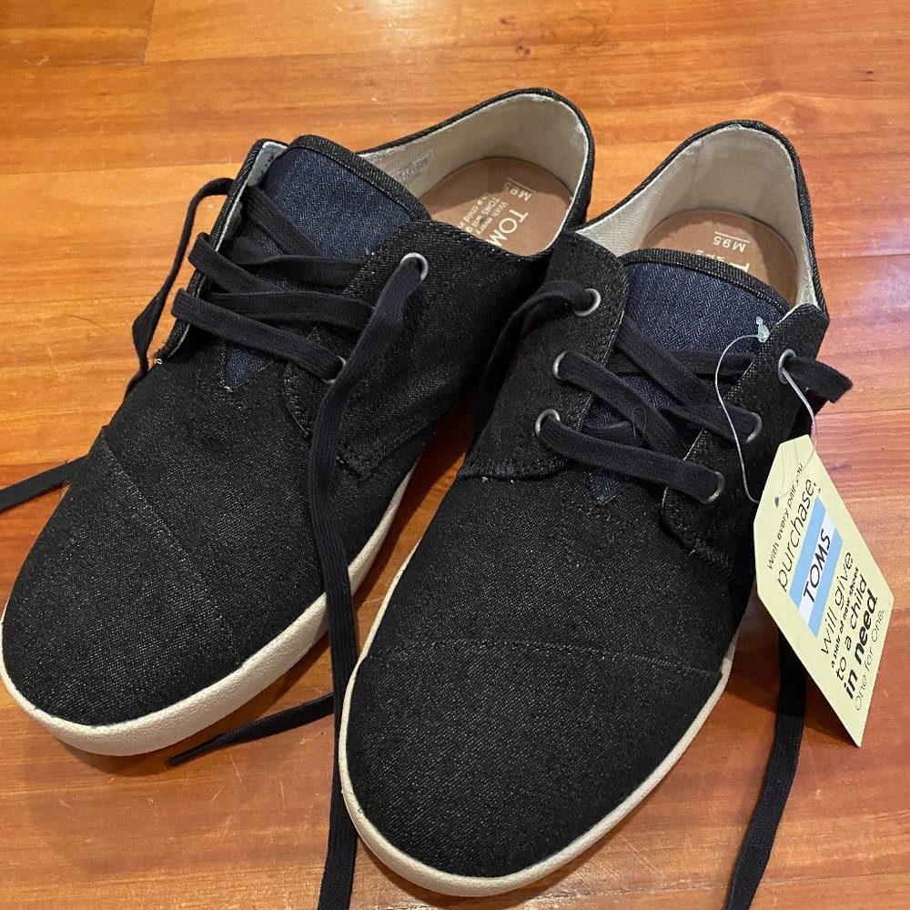 Toms Men's Paseo Black Denim Mix
